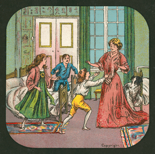 Peter Pan, lantern slide, c 1910 (colour litho)