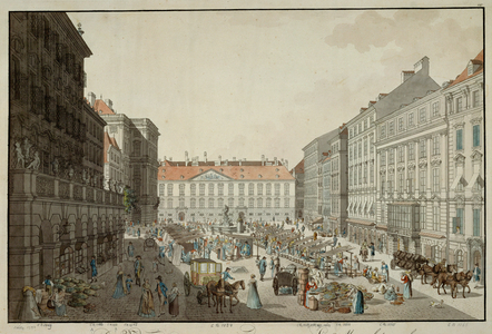 Neuer Markt, the New Market in Vienna … (engraving)