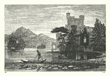 John Keats: Illustration for Calidore, A Fragment (engraving)