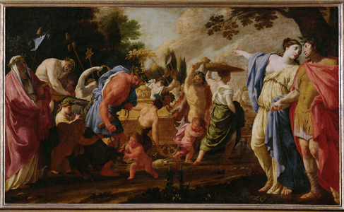 Poliphile assiste au triomphe de Bacchus - Poliphilo watches the triumph of Bacchus … (painting on canvas)