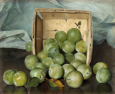 Green Plums, c.1885 (oil on canvas)