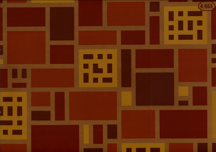 Linoleum sample from Barry’s of Kirkcaldy, 1935-36 (colour litho)