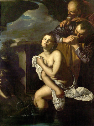 Susannah and the Elders (oil on canvas)