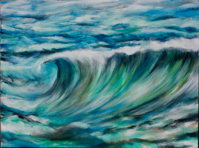 The Great Wave, 2022 (acrylic on canvas)