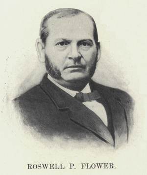 Roswell P Flower (b/w photo)