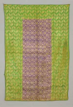 Cover, gold on satin ground, 18th century (Satin)