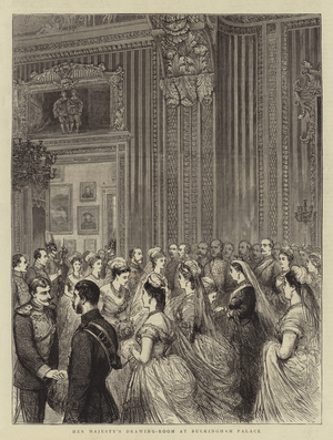 Her Majesty's Drawing-Room at Buckingham Palace (engraving)
