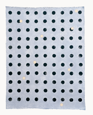 Canopy XXIX - Palimpsest (Humankind), 1992 (acrylic with powdered pumic, oils, chalk on acrylic ground on laminated hessian)