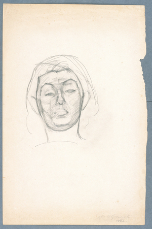 Head of a Woman (Denise), c.1930 (pencil on paper)