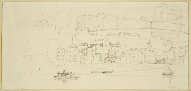Sketch of Hotwells and the Clifton Terraces, c.1820 (pencil on paper)
