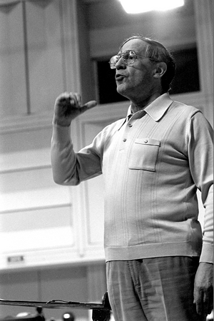 Pierre Bouez (b/w photo, 1984)