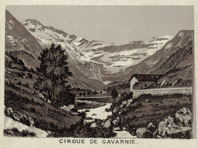 Lourdes: Ciroue de Gavarnie (litho)