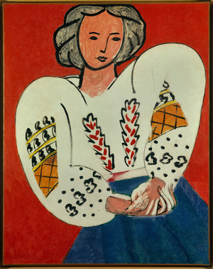 la blouse roumaine 1940 (oil on canvas)