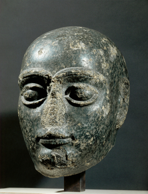 Male head, perhaps a member of the family of king Gudea of Lagash …