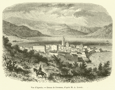 Vue d'Ajaccio (engraving)