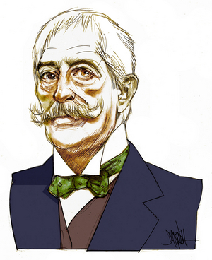 Giovanni Verga  (digital coloured pencil drawing)