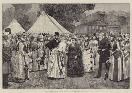 The Queen's Jubilee Garden-Party at Buckingham Palace, 29 June (engraving)