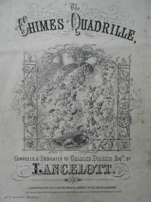 The Chimes Quadrille, Lancelott song sheet, 1855 (litho)