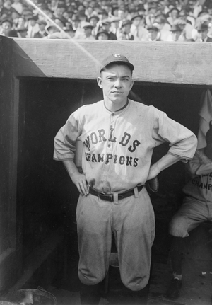 Joe Evans, Major League Baseball Player, Cleveland Indians, Portrait, circa 1921