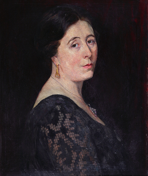 Portrait of Dr. Edith Anne Evans (nee Jones), 1922 (oil on canvas)
