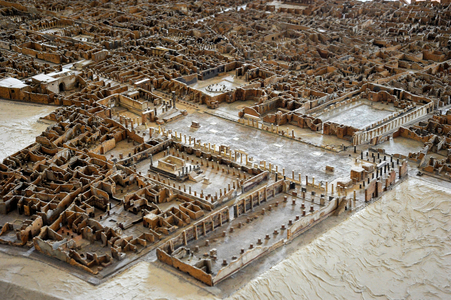 Plastic model of Pompeii (1:100), 1861-79