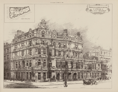 Mansion in Course of Erection in Park Lane (engraving)