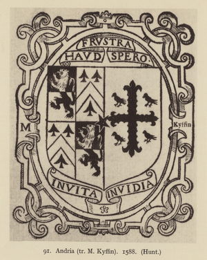 Andria, tr M Kyffin, 1588 (litho)