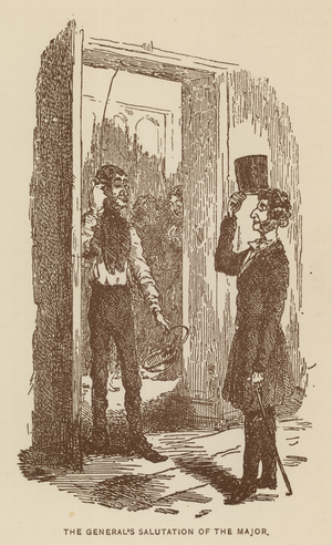 Illustration for The History of Pendennis by Thackeray (litho)