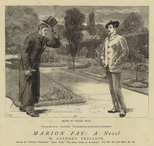 Marion Fay, A Novel (engraving)