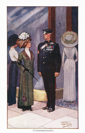 Commissionaire (colour litho)