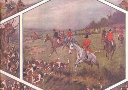 Fox Hunting Magazine Plate, UK, 1930s