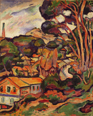 The Houses at Estaque, 1907 (oil on canvas)