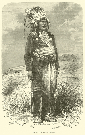 Chief in full dress (engraving)