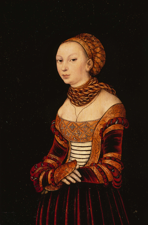 Portrait of a young woman, 1525 (oil on wood)