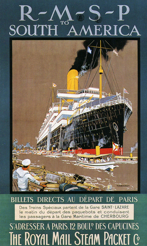 The Royal Mail Steam, 1930s (print)