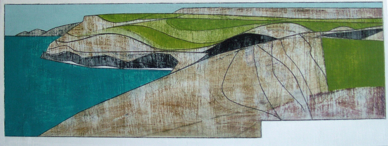 Pentargon 1 2008 acrylic on board 9 x 47 cms