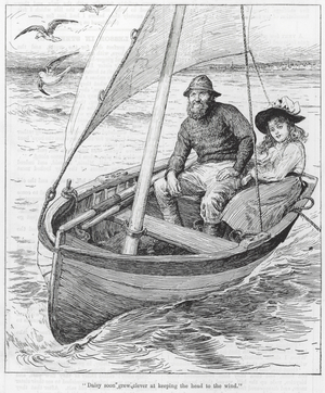 "Daisy soon grew Clever at keeping the Head to the Wind" (engraving)