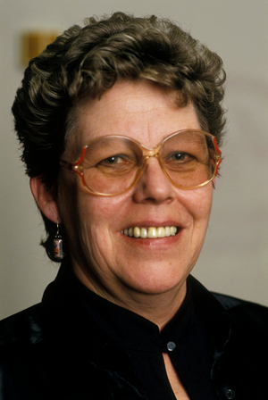 Oslo 19870510 Ingrid Negård, deputy leader of the Norwegian Communist Party / NKP. …, 1987 (photo)