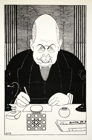 Mr Thomas Marlow, Editor of 'The Daily Mail', illustration from Eighty Eight Cartoons by Powys Evans, pub. Cayme Press, 1926 (litho)