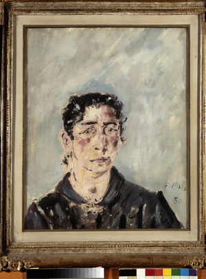 Portrait of a woman, 1950 (oil on canvasboard)