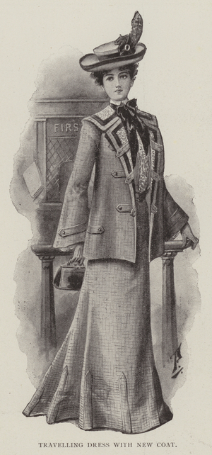 Travelling Dress with New Coat (litho)