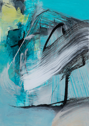 Coastal Air, 2022 (mixed media on paper)