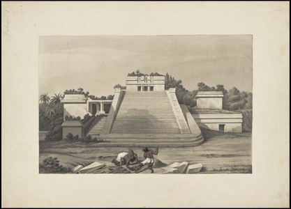A collection of Waldeck's original artwork of Mesoamerica, Box 16 of 22, 1831 (print)