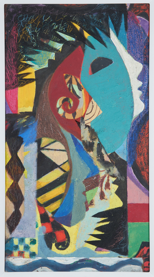 Self Portrait, 1938 (oil and mixed media on card)