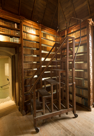 stepladder of the chapterwater of the library, Cathedral of Notre Dame de Bayeux
