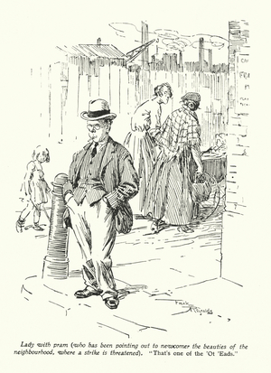 Cartoon by Frank Reynolds (colour litho)