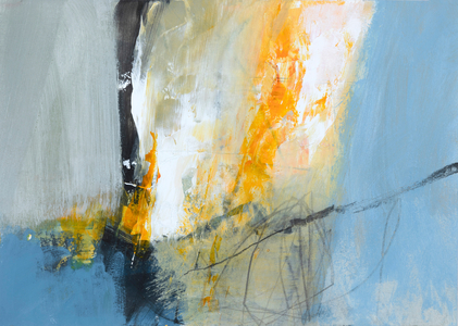 Out There, 2021 (mixed media on paper)