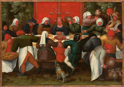 The Wedding Feast (oil on panel)