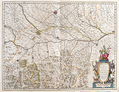 Cities of: Pavia, Lodi, Novara, Tortona, Italy  'Theatrum Orbis Terrarum, sive Atlas Novus' by Willem Blaeu, Amsterdam, 1645-50