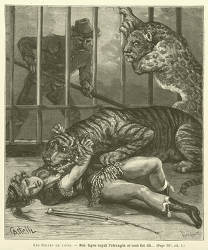 Les Reines De Lions (engraving)
